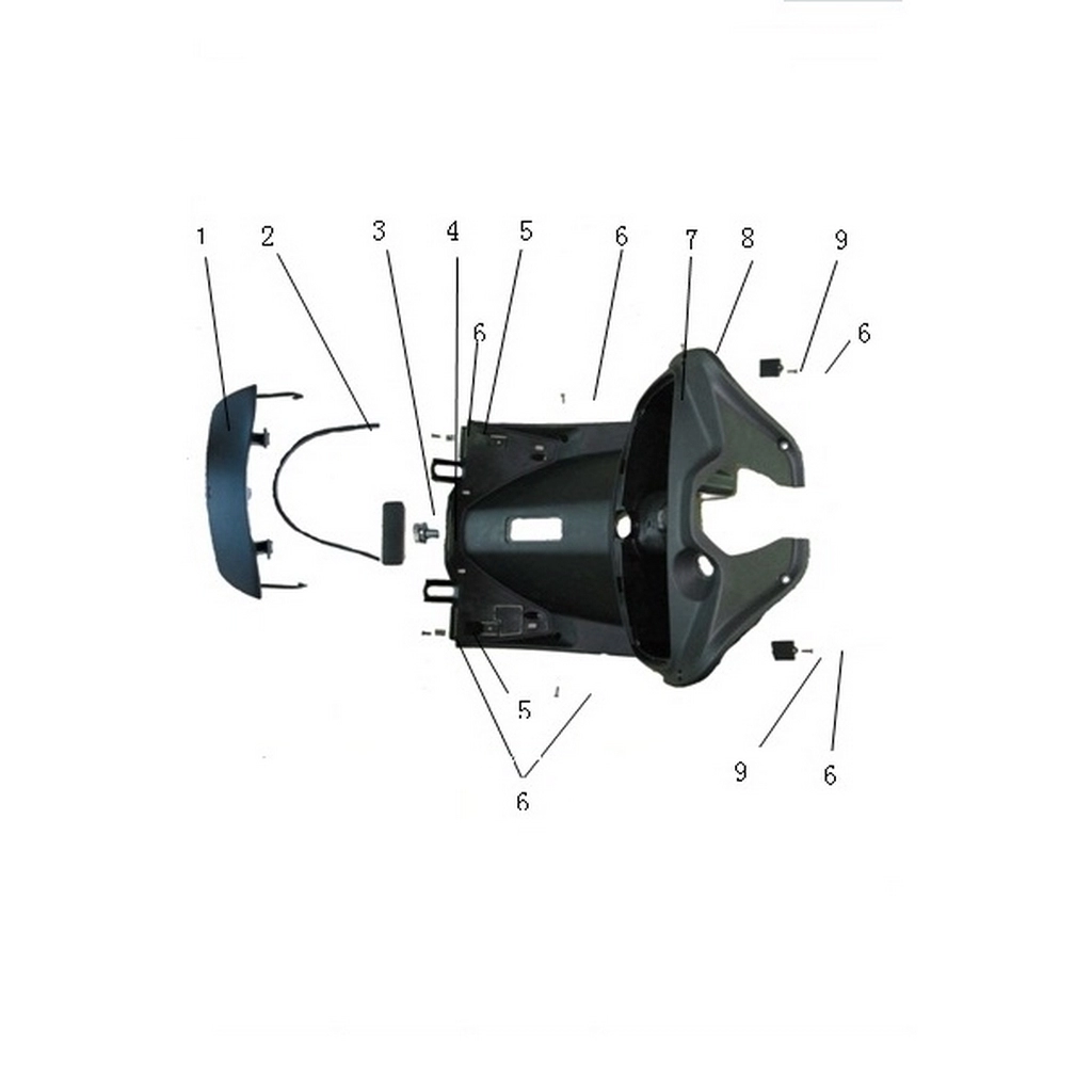 ASYA ECO100 (100-ECO) IC GRENAJ ON KABIN KAPAK #AS100T-EC F2301